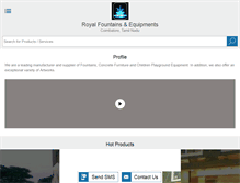 Tablet Screenshot of fountainmanufacturers.org